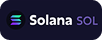 Logotipo del sistema de pago Solana (SOL)