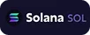 Logotipo del sistema de pago Solana (SOL)